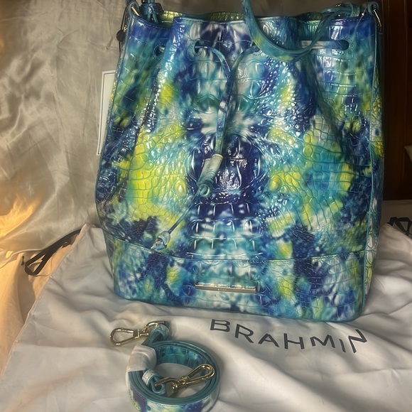 Brahmin Marlow Hydro Melbourne Genuine leather hobo bad - Picture 3 of 4